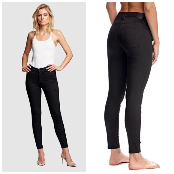 Revolve Res Denim Trash Queen Skinny Mid  Rise Black 28 - Picture 1 of 13